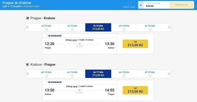 Akční letenky do polského KRAKOWA - Honzovy letenky