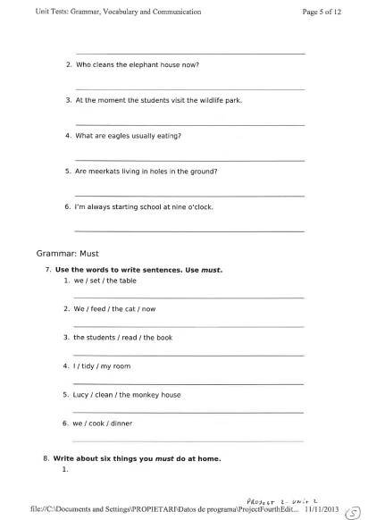 Project 2 - unit 2 test