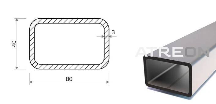 Jekl 80x40x3