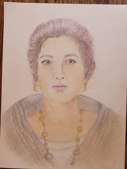 Portrait of Remedios Lopez Cuenco by Cecilia Brainard