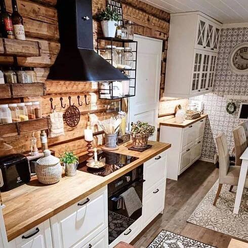 Pin by Irena Těšínská on kuchyň in 2025 | Farmhouse kitchen inspiration, Home decor kitchen, Country kitchen decor