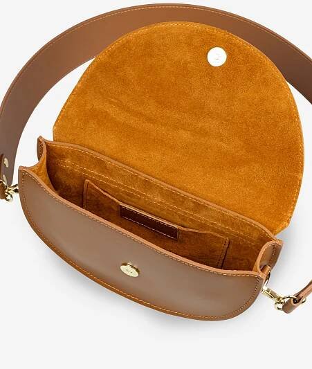 Moon saddle bag camel golden touch | Loro Oro