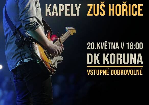 Pozvánka na koncert školních kapel - Základní umělecká škola (ZUŠ) Hořice