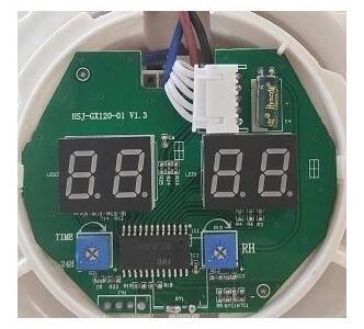 Ventilátor EBERG e100 GTH sklo hygro časovač černý - Globallux