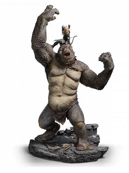 Socha Lord of the Rings - Legolas Vs Cave Troll Deluxe 1/10 (Iron Stu