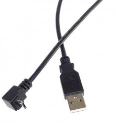 PremiumCord Kabel micro USB 2.0, A-B, konektor do úhlu 90°, 3m | KRUP