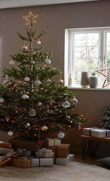 Rustic Christmas Tree Decorating Ideas