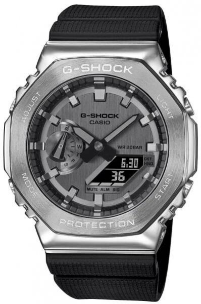 Pánske športové hodinky na remienku Casio GM-2100 oceľové Gwar.3+3L ZIBI Gravírovanie