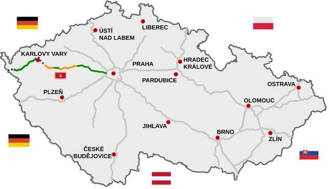 Soubor:Motorway D6-CZ map.svg – Wikipedie