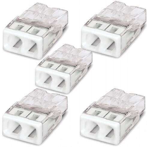 5x Spojka WAGO 2x0,5-2,5 mm2 2273-202 Rychlospojka Instalační svorka