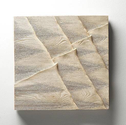 Cesta po úbočí, 62x62 cm, dřevo