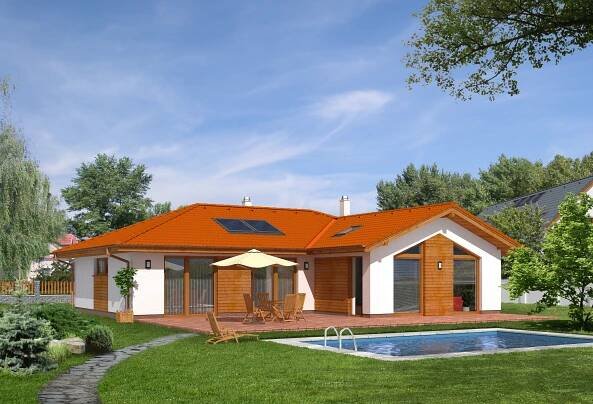 Projekt na bungalov, projekt bungalov, projekty bungalov, bungalov 871