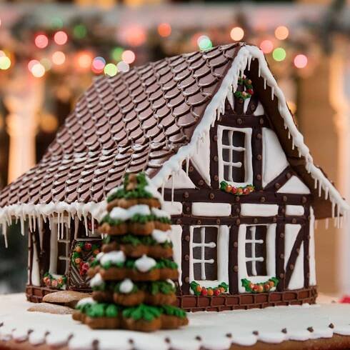 Best Gingerbread House Ideas - Swiss Chalet Gingerbread House 