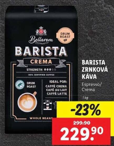 BARISTA ZRNKOVÁ KÁVA, 1 kg