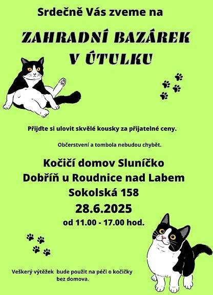 Pozvánka na zahradní bazárek v Dobříni