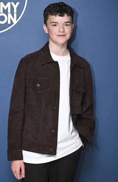 Owen Cooper poses backstage on The Tonight Show Starring Jimmy Fallon