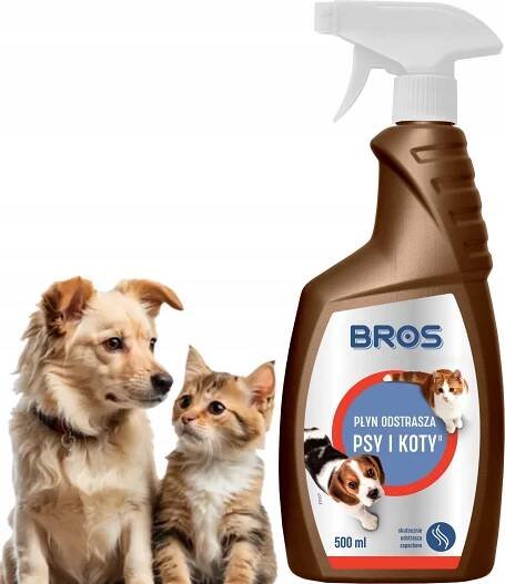 BROS PRO PSY A KOČKY VE SPREJI ODPUZOVAČ ÚČINNĚ CHRÁNÍ PLOCHU 500 ML
