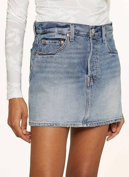 Levi's® Džínová sukně ICON SKIRT: 22 Med Indigo - Worn In