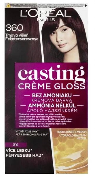 L'Oréal Barva na vlasy Casting Creme Gloss 360 tmavá višeň, 1 ks