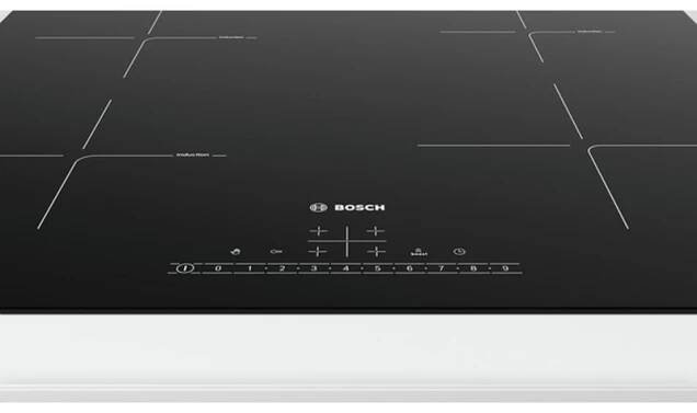 Bosch Serie 6, Indukční varná deska, 60 cm, černá, instalace na pracovní desku PUE611FB1E