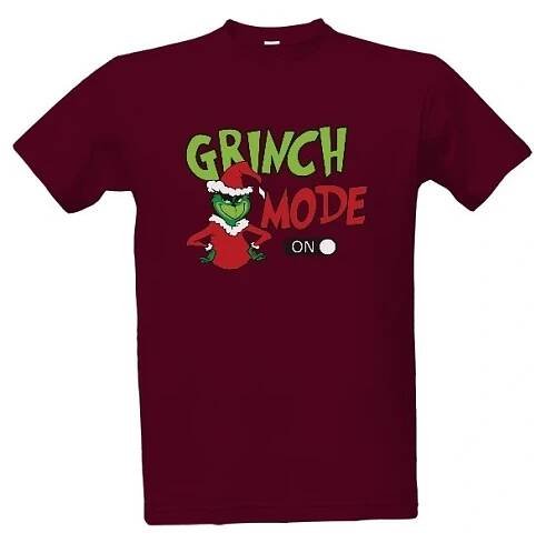 Tričko s potiskem GRINCH mode