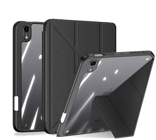 Dux Ducis Magi pouzdro pro iPad mini 2021 smart cover se stojánkem a úložným prostorem pro Apple Pencil černé