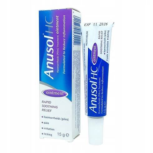 ANUSOL SOOTHING RELIEF Ointment 15g mast na hemoroidy, bolest – hydrokortizon