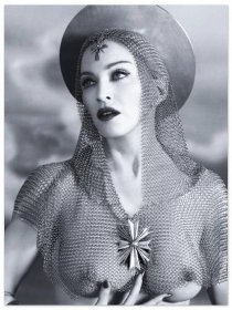 Madonna portraying Joan of Arc wall art