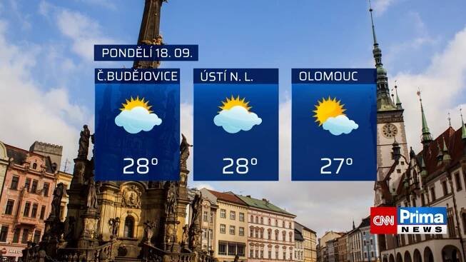 Předpověď počasí 17. 9. 2023