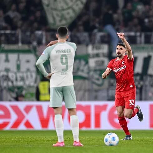 Fußball: SC Freiburg - Werder Bremen.