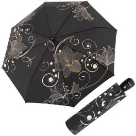 Doppler Magic Fiber Golden Flower - dámský plně-automatický deštník