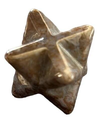 20mm Ocean Jasper Merkaba Star