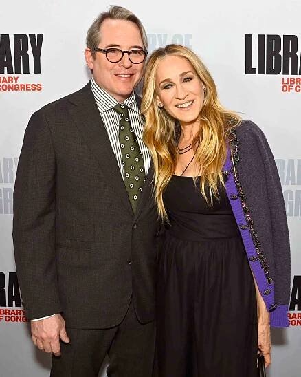 Matthew Broderick and Sarah Jessica Parker attend A Conversation with Sarah Jessica Parker and Matthew Broderick at the Library of Congress on April 25, 2022 in Washington, DC.
