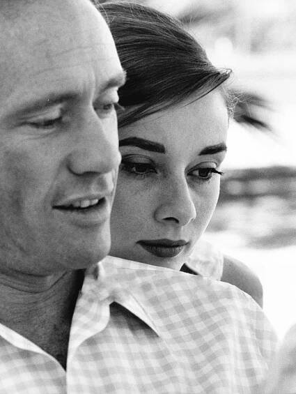 Audrey Hepburn and husband Mel Ferrer photographed by Don Ornitz at their Beverly Hills home in California, 1958. From the personal collection of @rareaudreyhepburn.