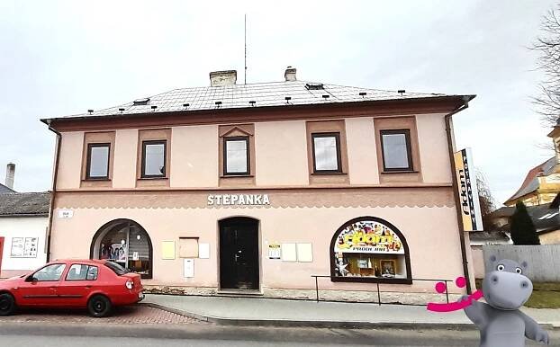 Prodej komerčního domu, obchodní prostory 248 m2, bydlení , pozemek 539 m2, Štěpánov u Olomouce