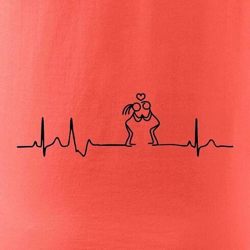 EKG zamilovaný pár - Pure dámské triko