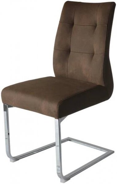 MID.YOU Schwingstuhl-set Marlen Xxl Braun/silberfarben B: 47 Cm