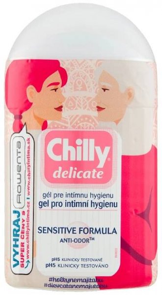 Chilly Intima Delicate Mycí gel pro intimní hygienu 200 ml - Intimní hygiena, Dámská hygiena, Pro ženy, Drogerie, kosmetika