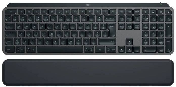 Logitech MX Keys S s opěrkou zápěstí, US Graphite US Graphite od 2 404 Kč