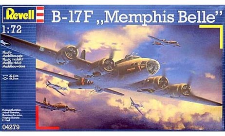 Revell - Boeing B-17F Flying Fortress, "Memphis Belle", 04279, 1/72 - Vojenské modely letadel