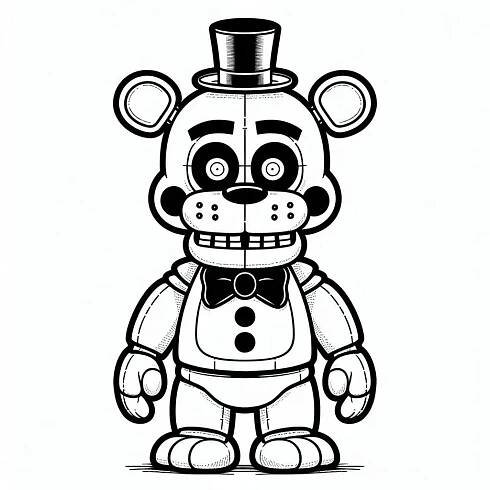 Five Nights at Freddy's Coloring Pages 24