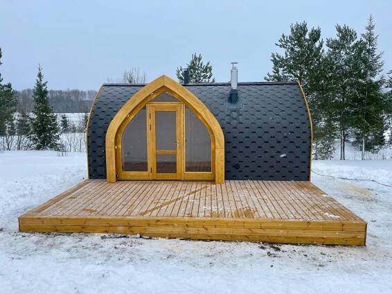 Zateplený saunový domek IGLU 6x3m | Sauny Gerža