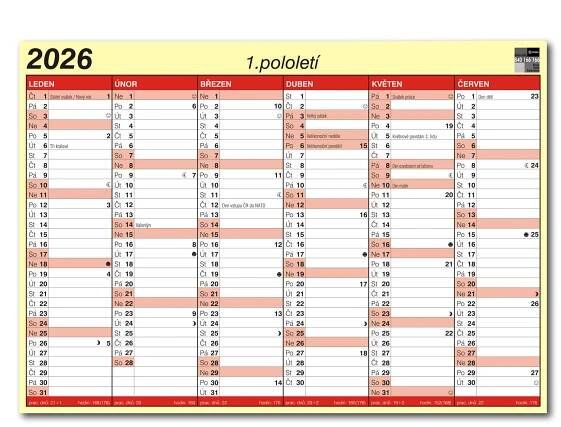 BOBO Kalendář lístkový 2026 A5