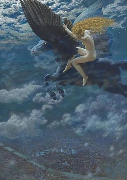 Idyla snů Valkýra, c. 1902 od Edward Robert Hughes
