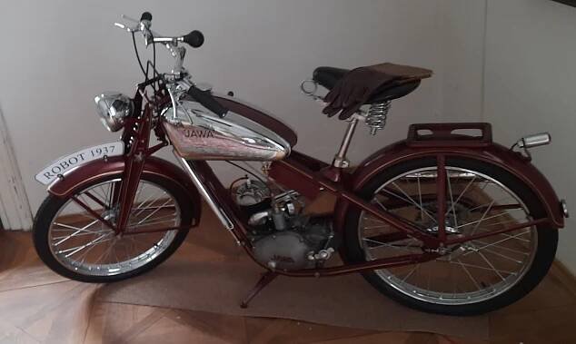 Velmi úspěšný malý motocykl JAWA "Robot" - 1937