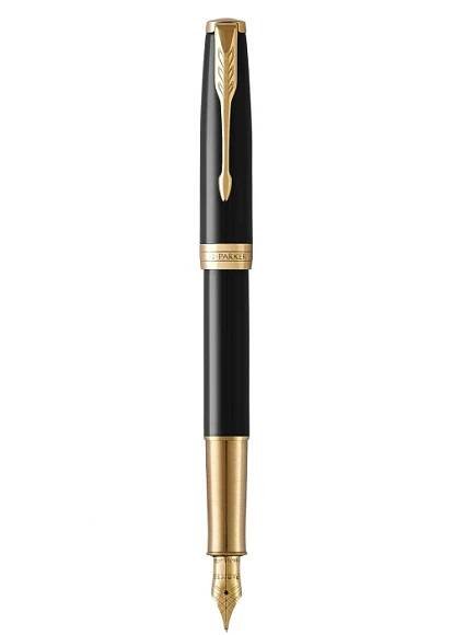 Parker Royal Sonnet Black GT 18K, plnicí pero, hrot F