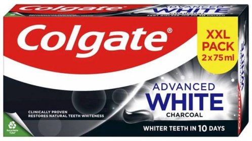 Colgate zubní pasta Advanced White Charcoal 2 x 75 ml