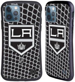 Obal na mobil Apple iPhone 12 / 12 PRO - HEAD CASE - NHL - Los Angeles Kings - znak v síti