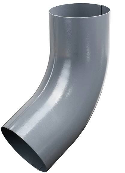 PROBAU Okapové koleno ocel; šedé; ø 87 mm; 60 °
