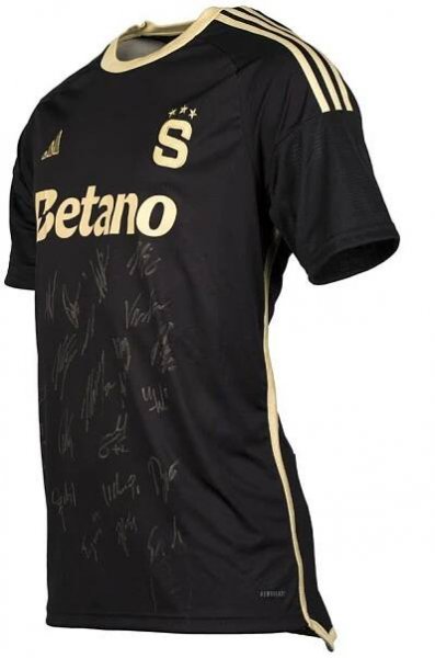 Dres Sparta adidas černý 2024/2025 s podpisy - AC Sparta Praha